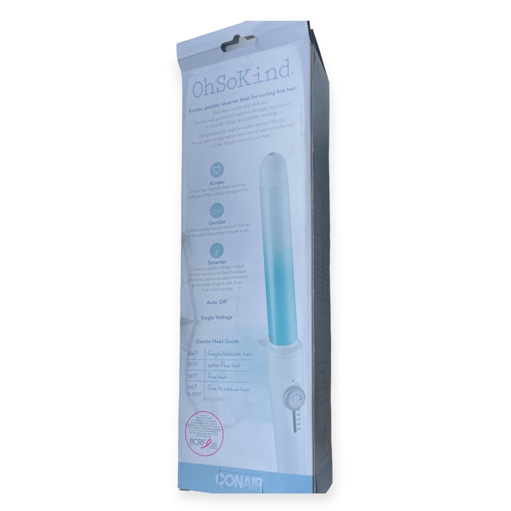 CONAIR OhSoKind Curling Wand For Fine Hair 1-inch Straight Wand. BNIB! - Picture 4 of 5